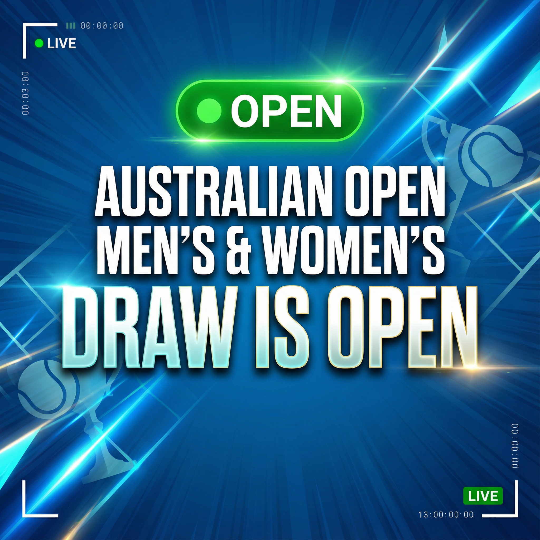 Featured image for article: 2026 Australian Open Draw is Live!